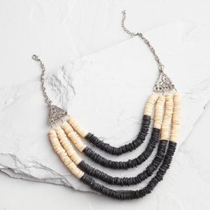 Ivory & Pearl Seashell Layers Statement Necklace